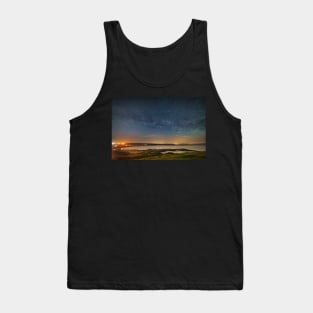 Port Eynon Bay and Horton at night Tank Top